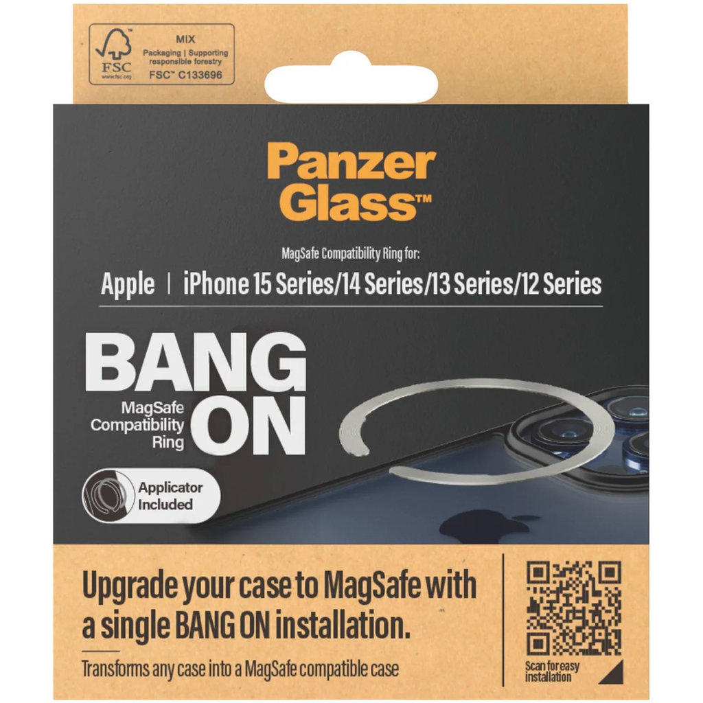 PanzerGlass Bang On MagSafe Compatibility Ring Apple iPhone 15/14/13/12 - Afbeelding 7