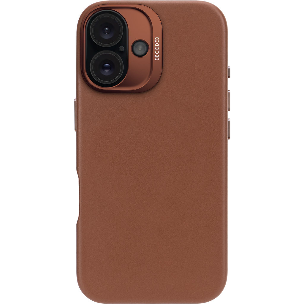 Decoded Leather Backcover Apple iPhone 16 Tan - Afbeelding 4