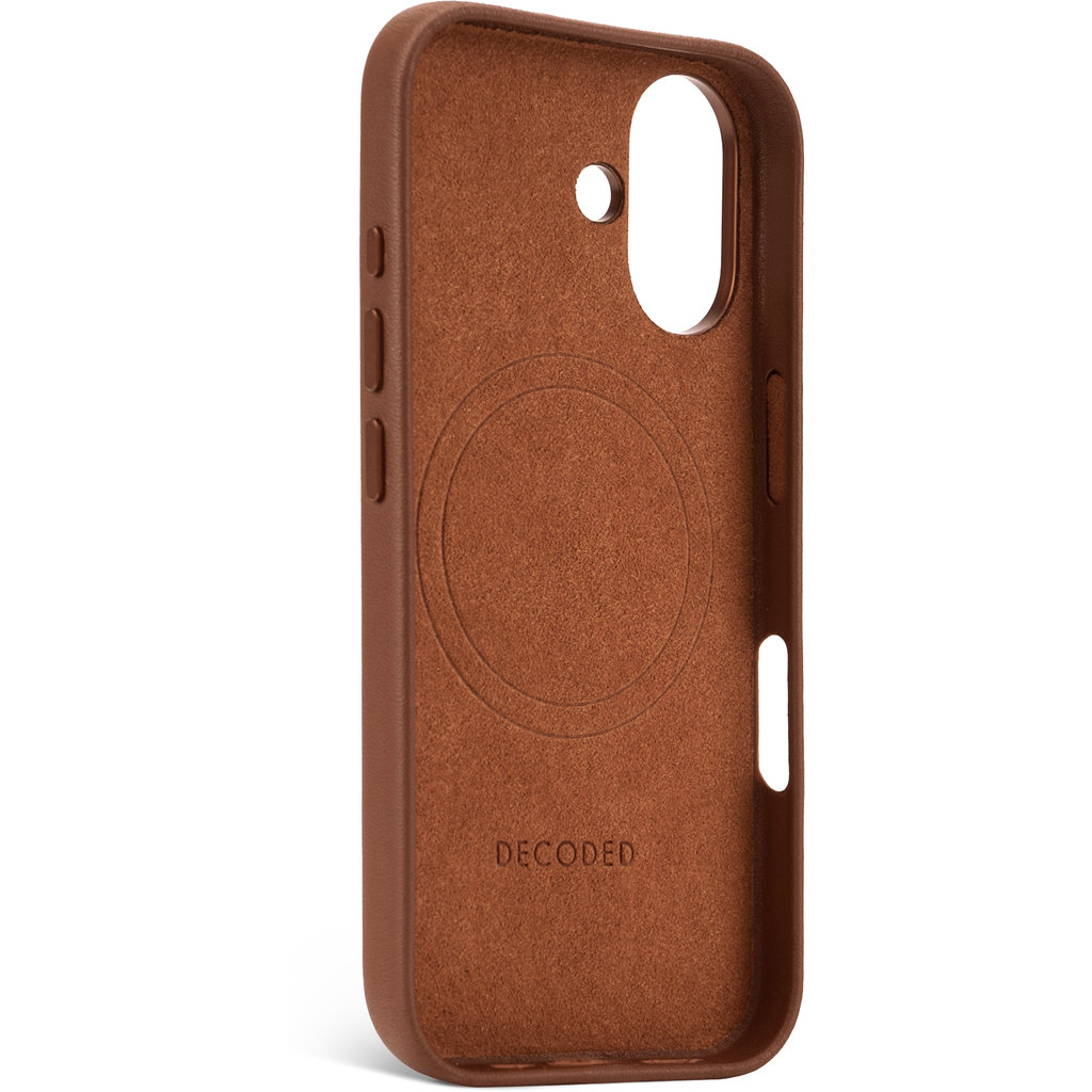 Decoded Leather Backcover Apple iPhone 16 Tan - Afbeelding 3