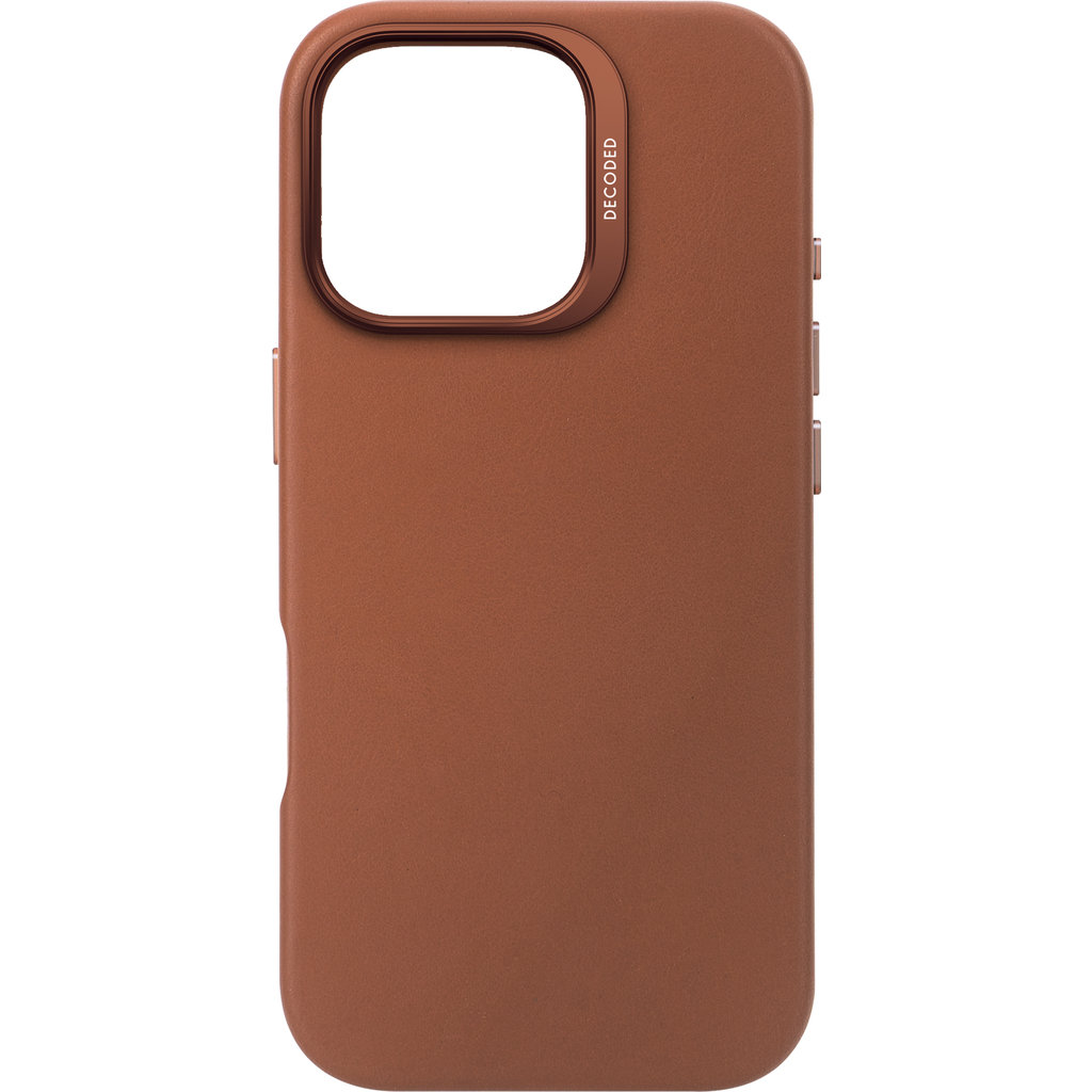 Decoded Leather Backcover Apple iPhone 16 Pro Tan