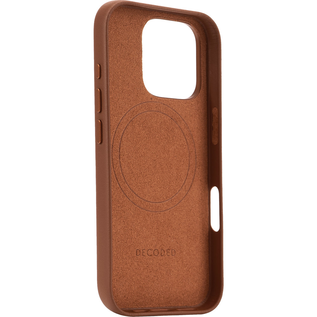 Decoded Leather Backcover Apple iPhone 16 Pro Tan - Afbeelding 3
