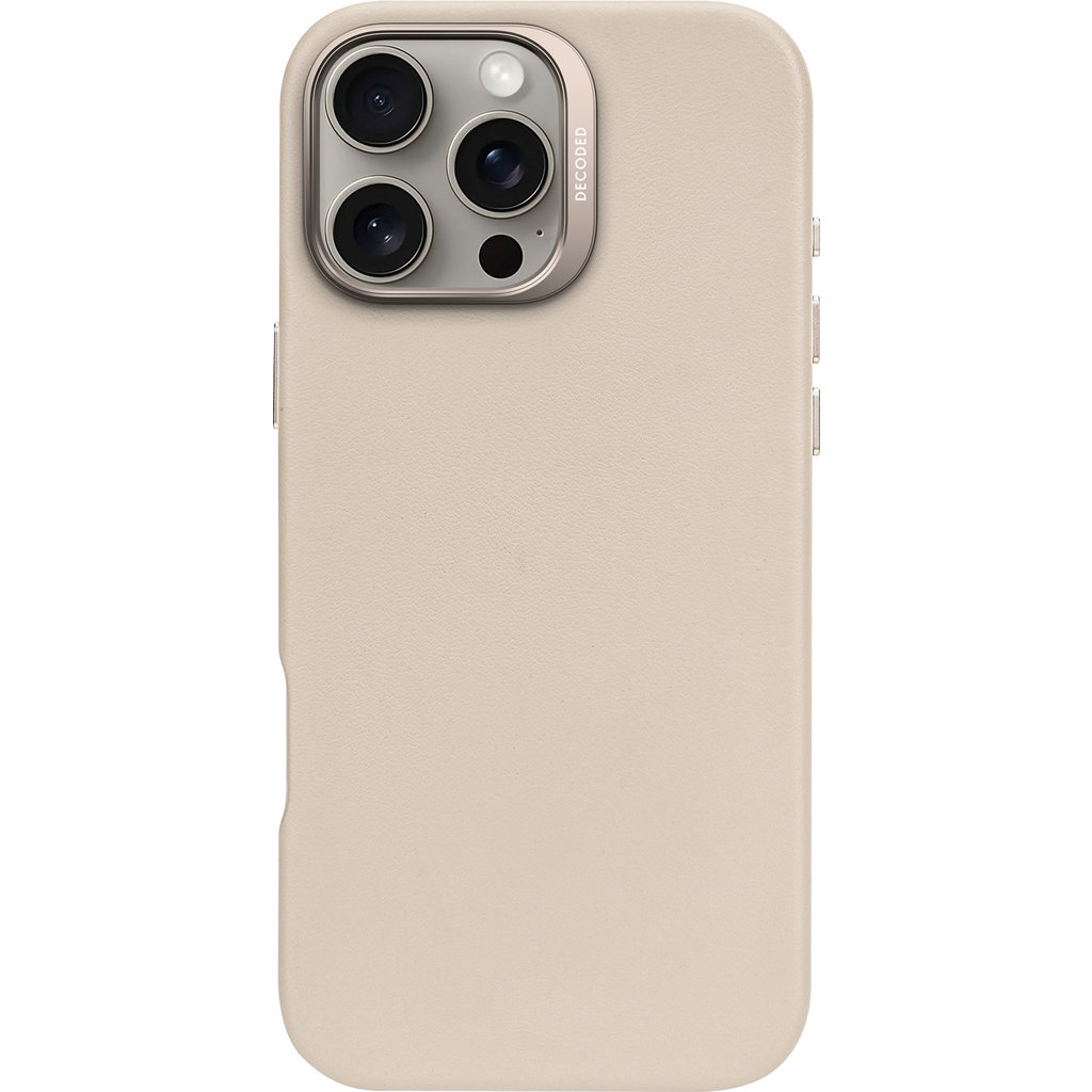 Decoded Leather Backcover Apple iPhone 16 Pro Max Clay - Afbeelding 4
