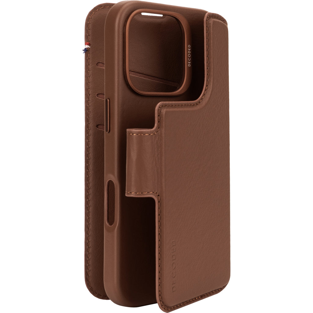 Decoded Leather Detachable Wallet Apple iPhone 16 Pro Tan - Afbeelding 7