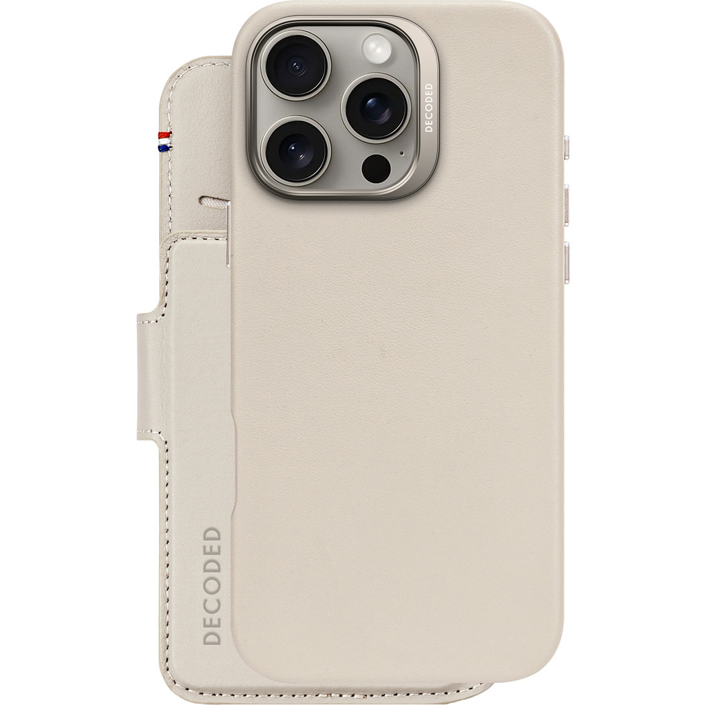 Decoded Leather Detachable Wallet Apple iPhone 16 Pro Max Clay
