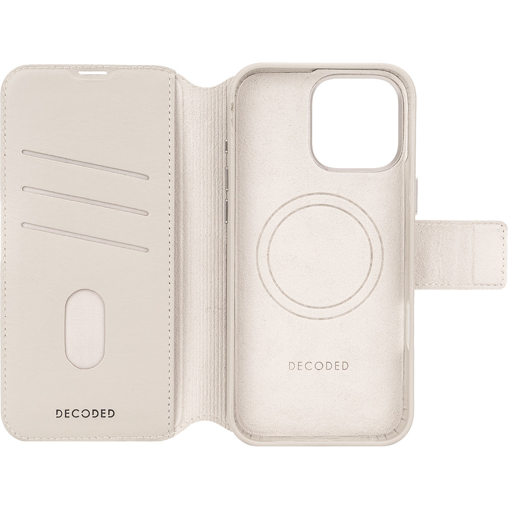 Decoded Leather Detachable Wallet Apple iPhone 16 Pro Max Clay - Afbeelding 4