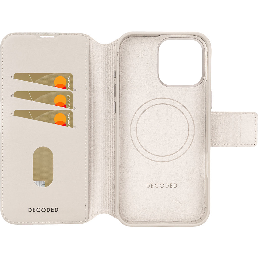 Decoded Leather Detachable Wallet Apple iPhone 16 Pro Max Clay - Afbeelding 5