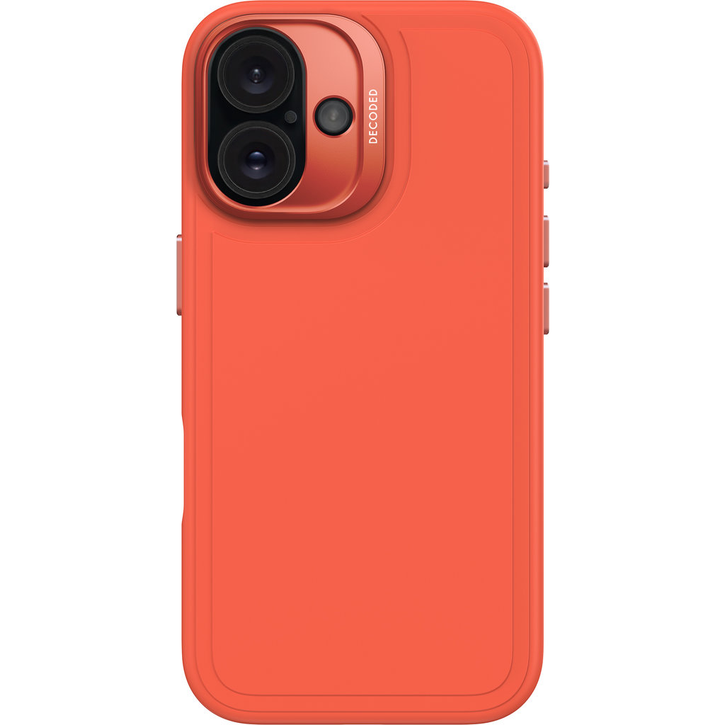 Decoded Silicone Stacks Backcover Apple iPhone 16 Tangerine - Afbeelding 3