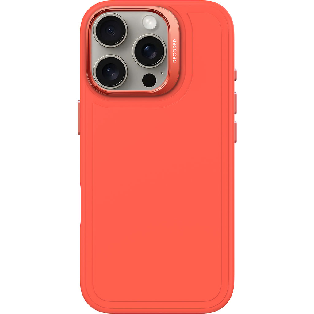Decoded Silicone Stacks Backcover Apple iPhone 16 Pro Tangerine - Afbeelding 4