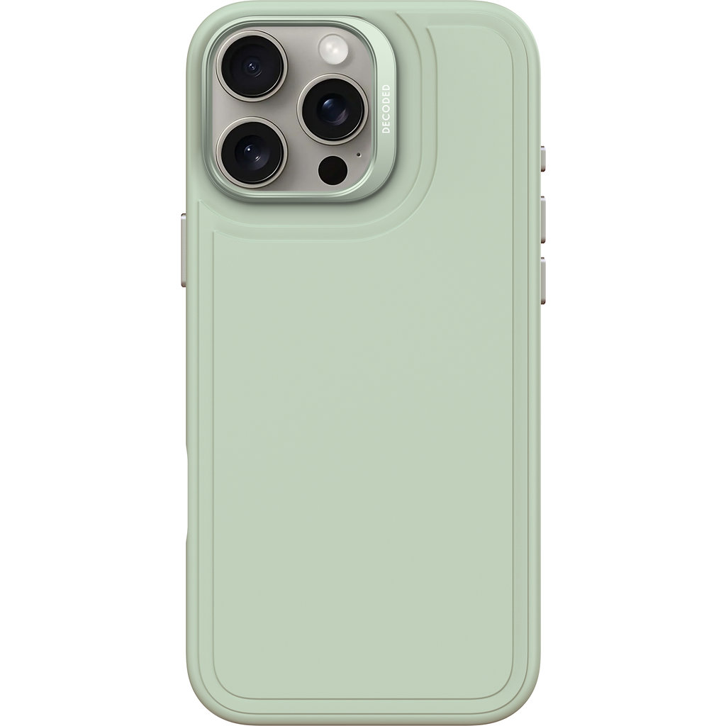 Decoded Silicone Stacks Backcover Apple iPhone 16 Pro Max Mist Green - Afbeelding 3