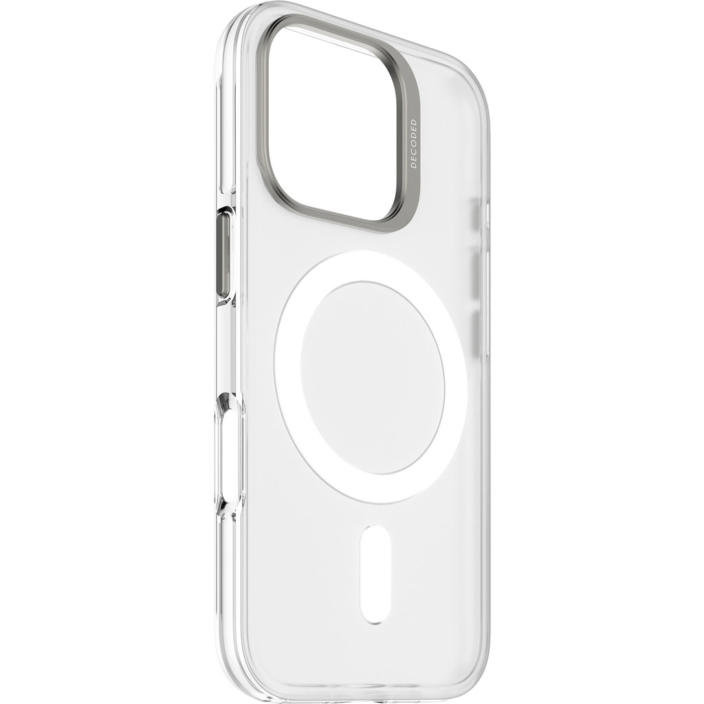 Decoded Recycled Plastic Transparent Backcover Apple iPhone 16 Pro Frosted White - Afbeelding 2