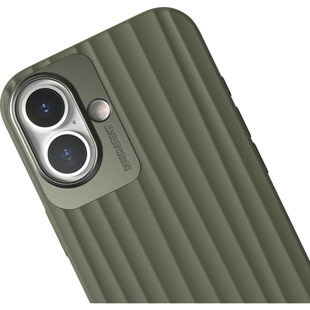Nudient Bold MagSafe Case Apple iPhone 16 Olive Green - Afbeelding 5