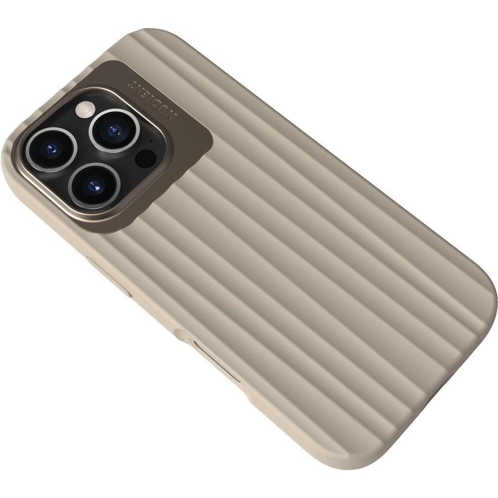 Nudient Bold MagSafe Case Apple iPhone 16 Pro Linen Beige - Afbeelding 4