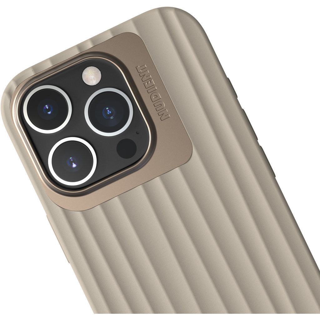 Nudient Bold MagSafe Case Apple iPhone 16 Pro Linen Beige - Afbeelding 5