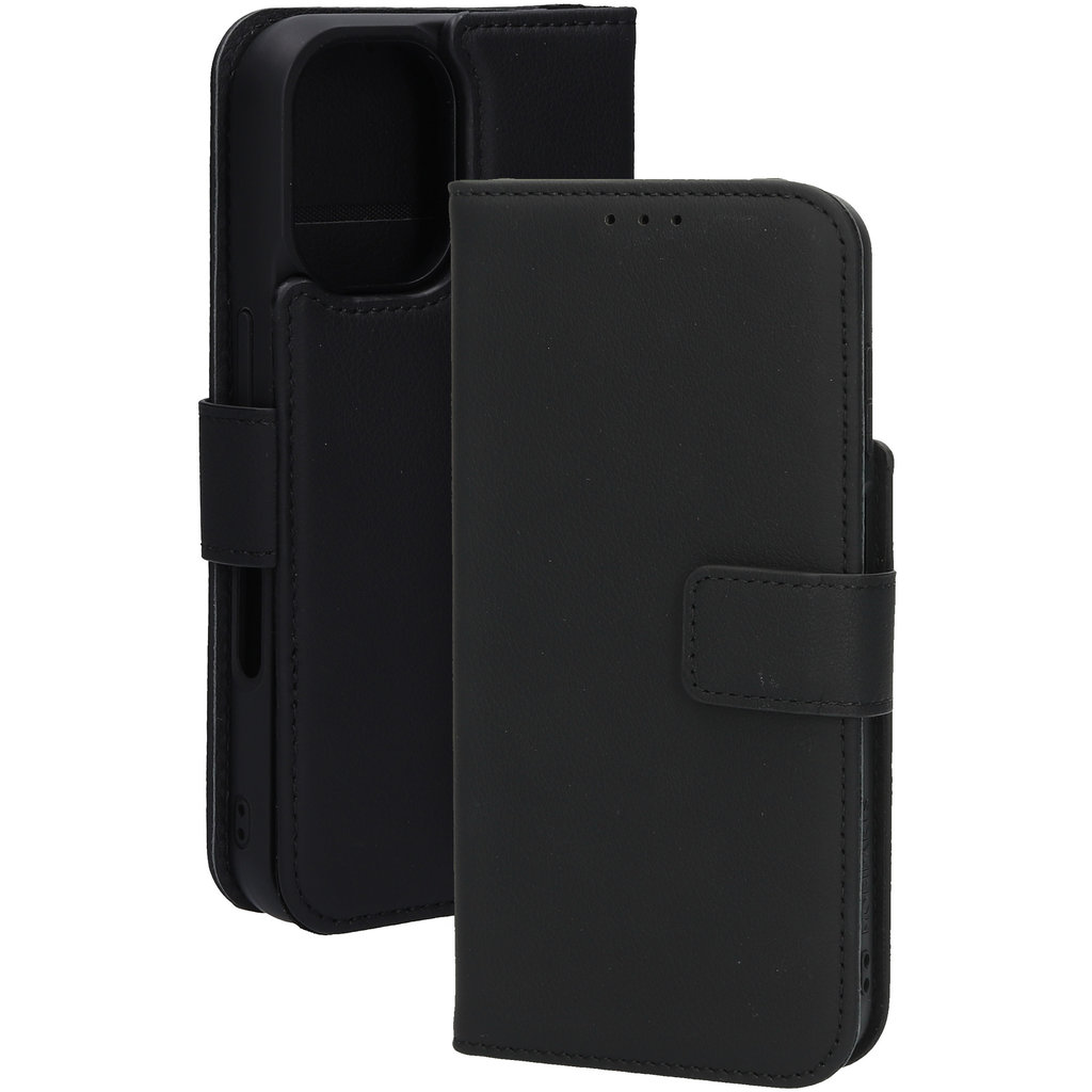 Mobiparts Leather 2 in 1 Wallet Case Apple iPhone 16 Black