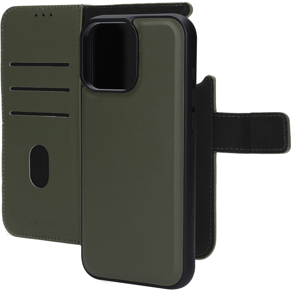 Mobiparts Leather 2 in 1 Wallet Case Apple iPhone 16 Pro Max Green - Afbeelding 4