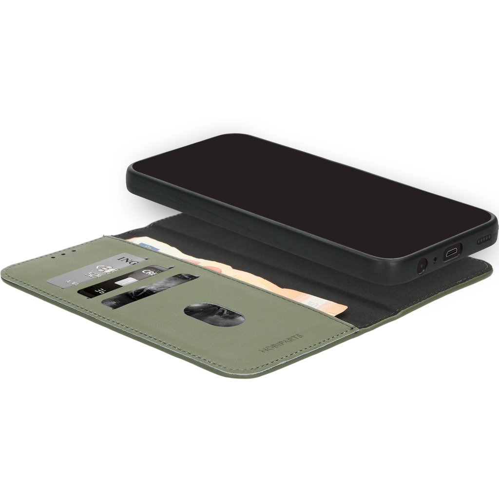 Mobiparts Leather 2 in 1 Wallet Case Apple iPhone 16 Pro Max Green - Afbeelding 2