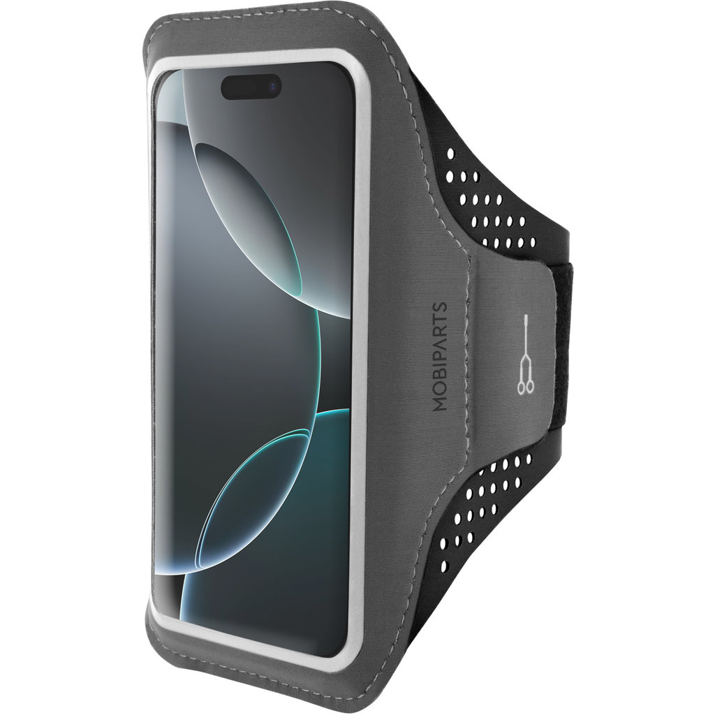 Mobiparts Comfort Fit Sport Armband Apple iPhone 16 Pro Black - Afbeelding 4
