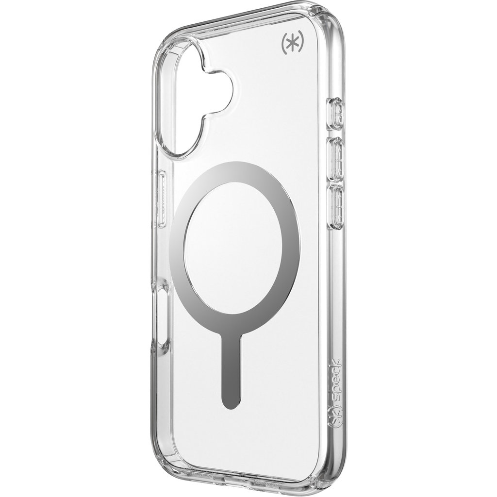 Speck Presidio Perfect Clear + MS Apple iPhone 16 Clear - with Microban