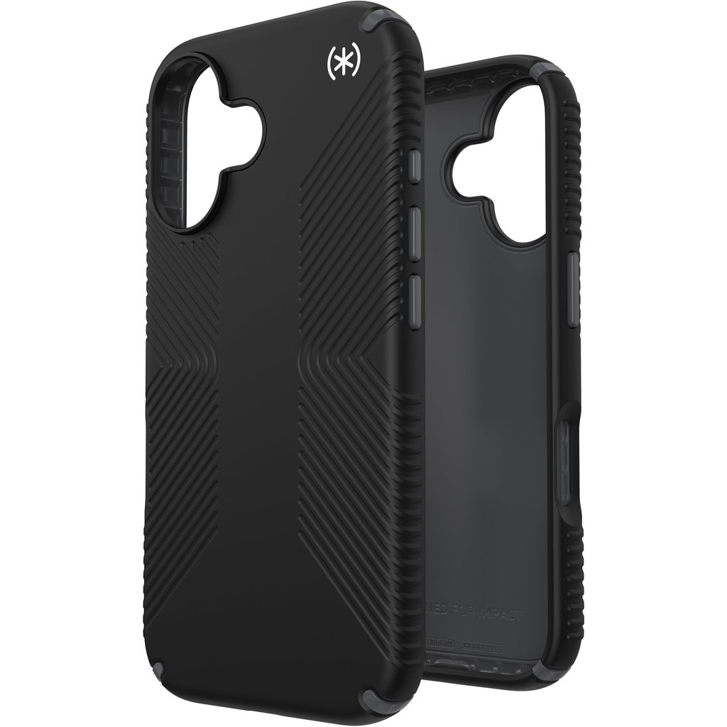 Speck Presidio2 Grip Apple iPhone 16 Black - with Microban - Afbeelding 3