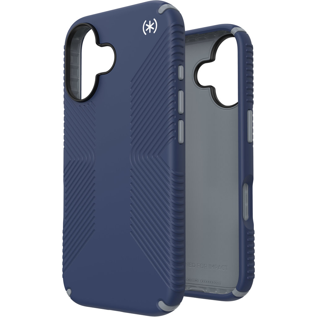 Speck Presidio2 Grip Apple iPhone 16 Coastal Blue - with Microban - Afbeelding 3