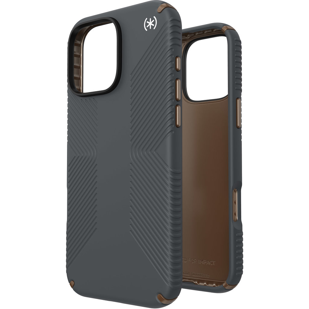 Speck Presidio2 Grip Apple iPhone 16 Pro Max Charcoal Grey - with Microban - Afbeelding 3