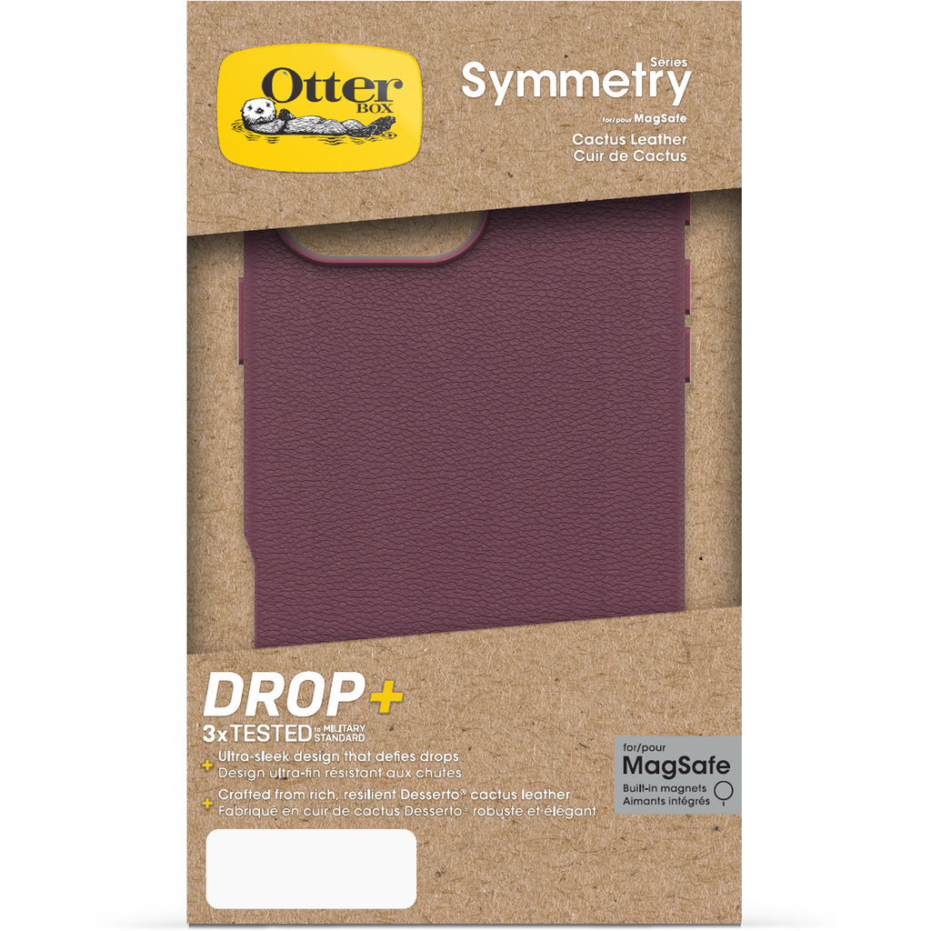 OtterBox Symmetry Cactus Leather Case Apple iPhone 16 Pro Max Maroon Bells - Afbeelding 4