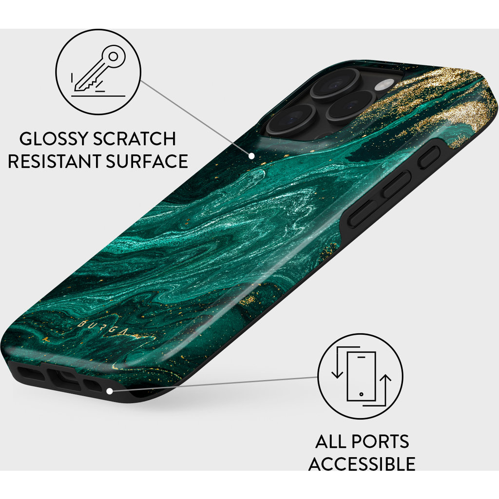 Burga Tough Case Apple iPhone 16 Pro Max - Emerald Pool - Afbeelding 2