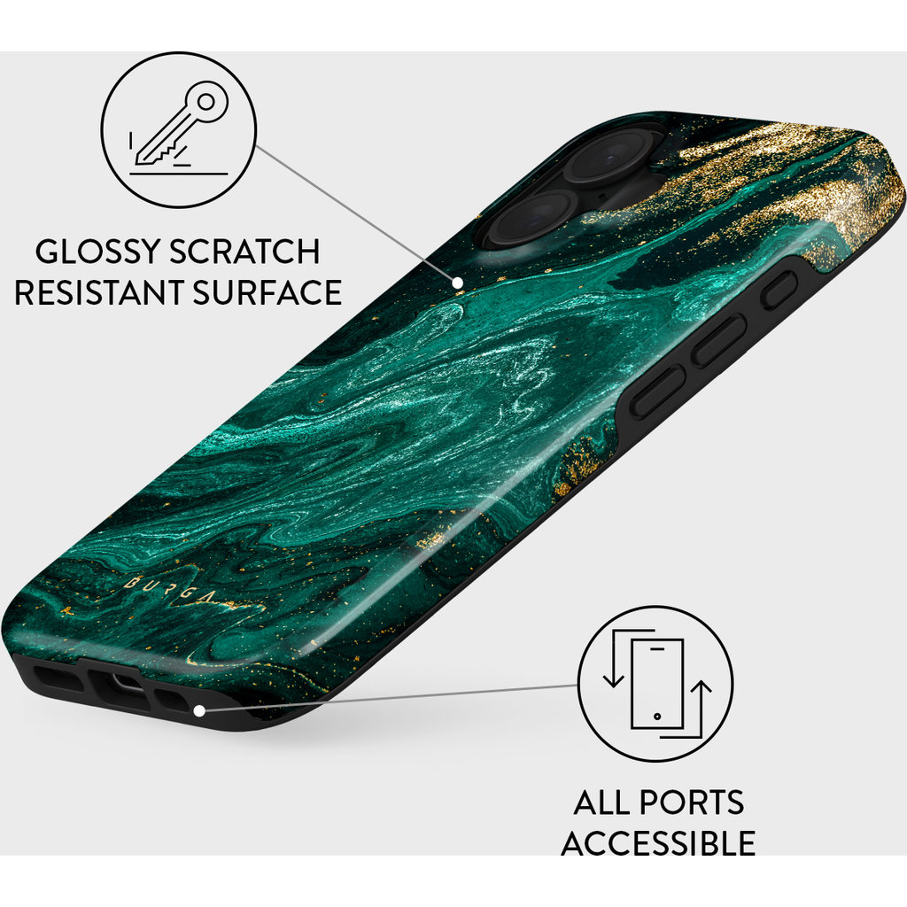 Burga Tough Case Apple iPhone 16 - Emerald Pool - Afbeelding 2
