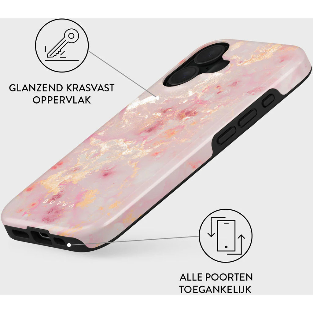 Burga Tough Case Apple iPhone 16 - Golden Coral - Afbeelding 2