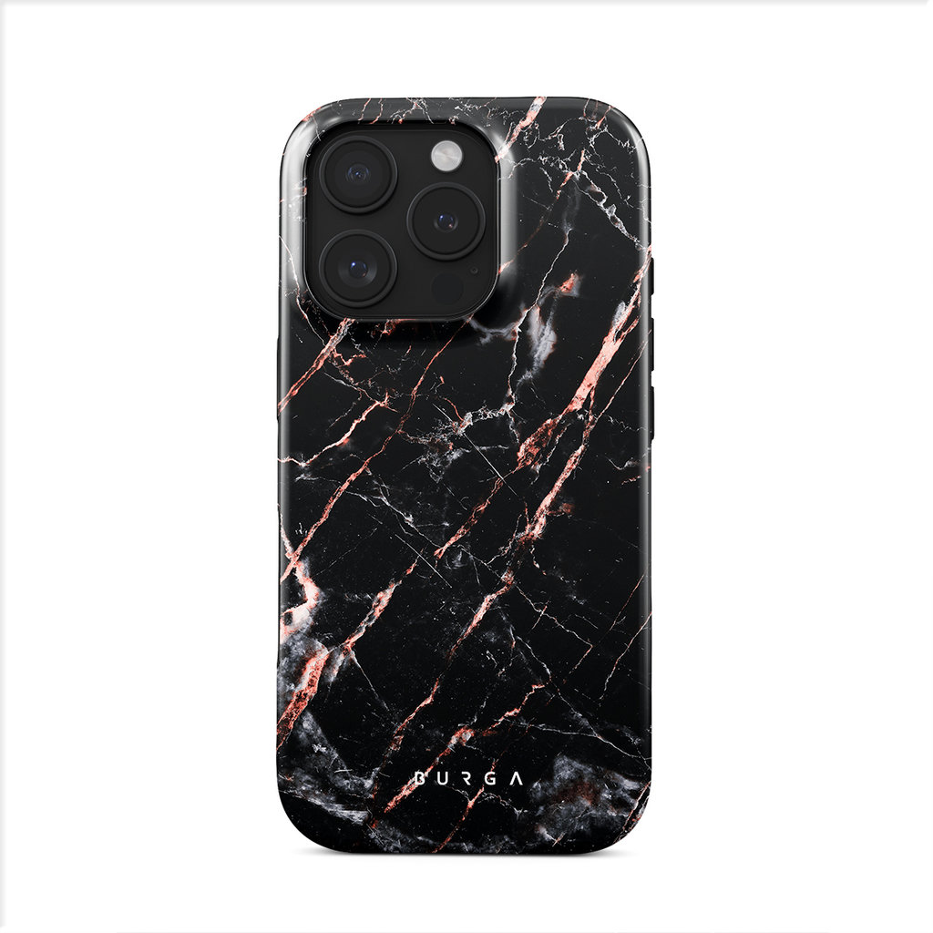 Burga Tough Case Apple iPhone 16 Pro - Rose Gold Marble - Afbeelding 4