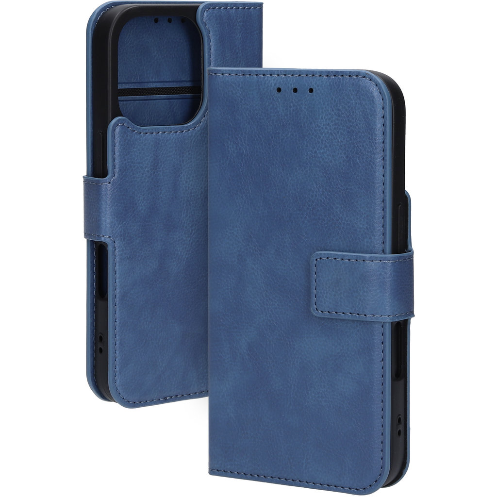 Mobiparts Classic Wallet Case Apple iPhone 16 Pro Steel Blue (MagSafe Compatible) - Afbeelding 4