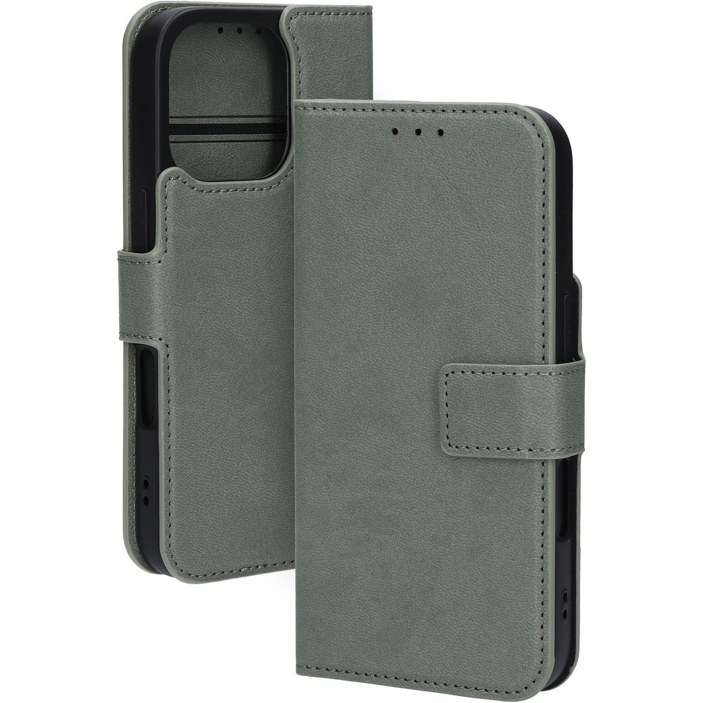 Mobiparts Classic Wallet Case Apple iPhone 16 Pro Stone Green (MagSafe Compatible) - Afbeelding 4