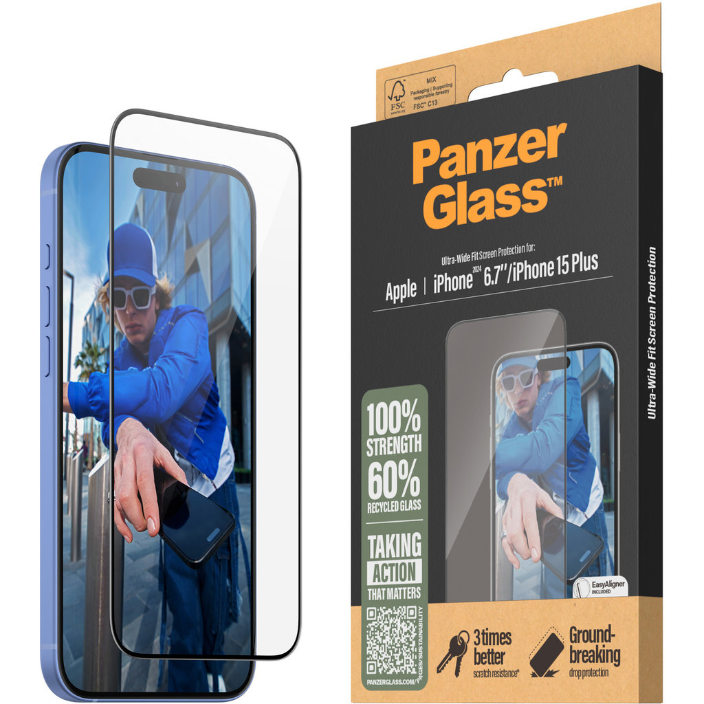 Panzerglass Apple iPhone 2024 6.7" - Ultra-Wide Fit - Afbeelding 7