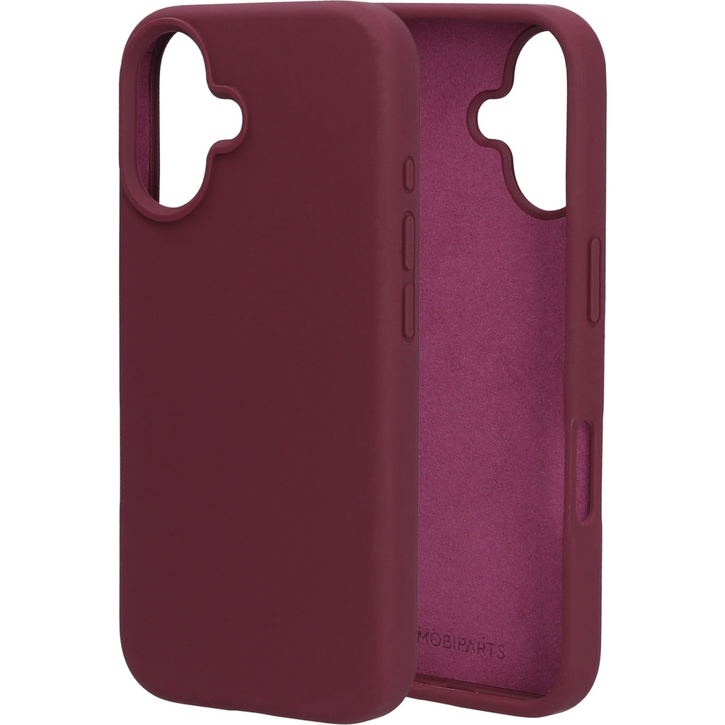 Mobiparts Silicone Cover Apple iPhone 16 Plum Red - Afbeelding 4