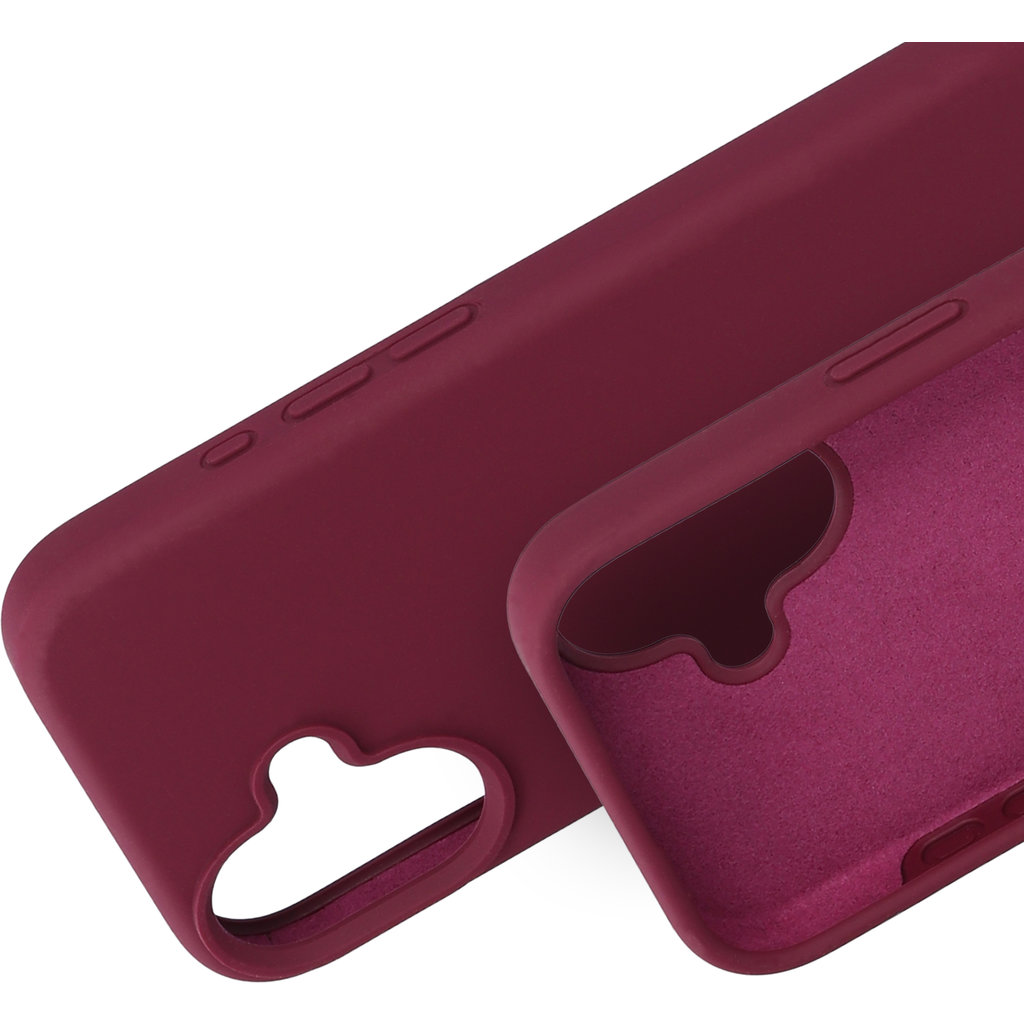 Mobiparts Silicone Cover Apple iPhone 16 Plum Red
