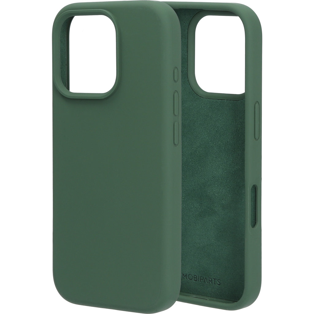 Mobiparts Silicone Cover Apple iPhone 16 Pro Forest Green - Afbeelding 4