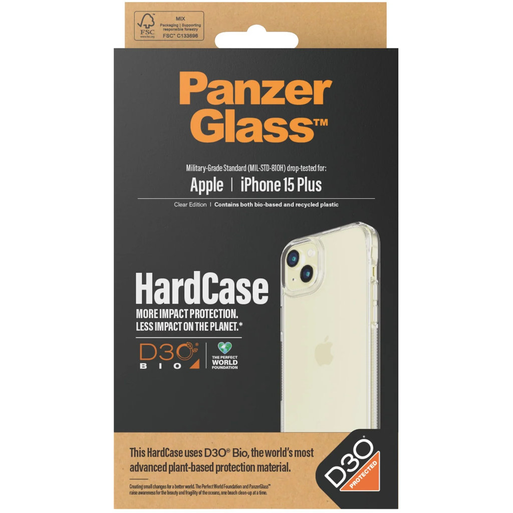 PanzerGlass Apple iPhone 15 Plus HardCase with D3O Clear - Afbeelding 5