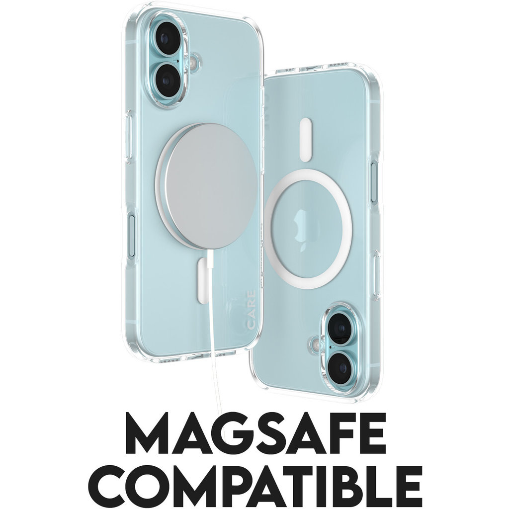 CARE by PanzerGlass Flagship Case Transparent Urban Combat w. White MagSafe iPhone '24 6.1" - Afbeelding 9