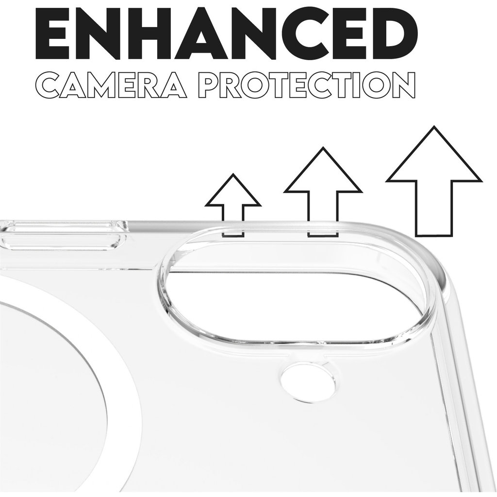 CARE by PanzerGlass Flagship Case Transparent Urban Combat w. White MagSafe iPhone '24 6.1" - Afbeelding 10