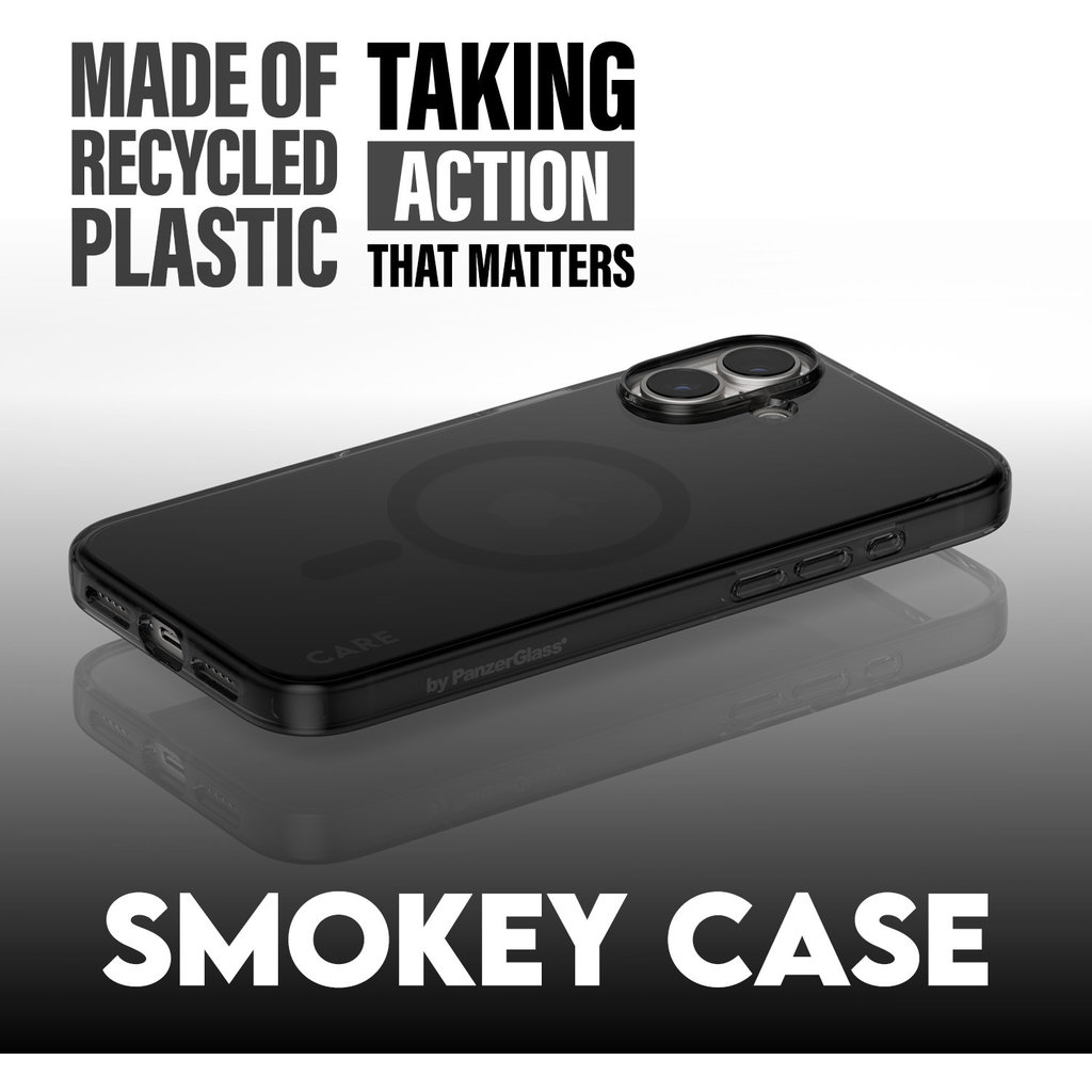 CARE by PanzerGlass Flagship Case Smokey Urban Combat w. Black MagSafe iPhone '24 6.1" - Afbeelding 5