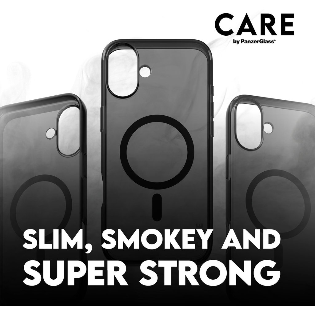 CARE by PanzerGlass Flagship Case Smokey Urban Combat w. Black MagSafe iPhone '24 6.1" - Afbeelding 6