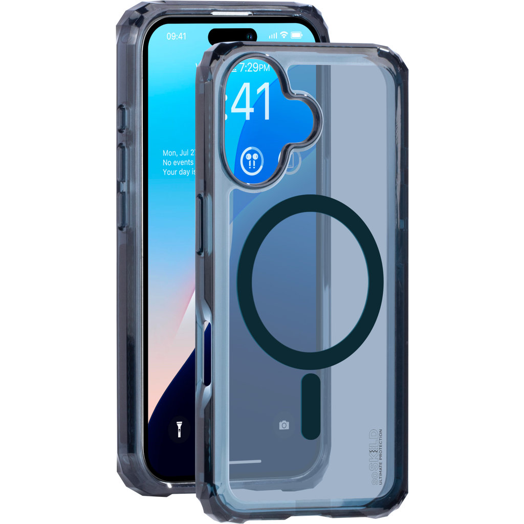 SoSkild Apple iPhone 16 Defend Case Magnetic Ring Smokey Grey - Afbeelding 4