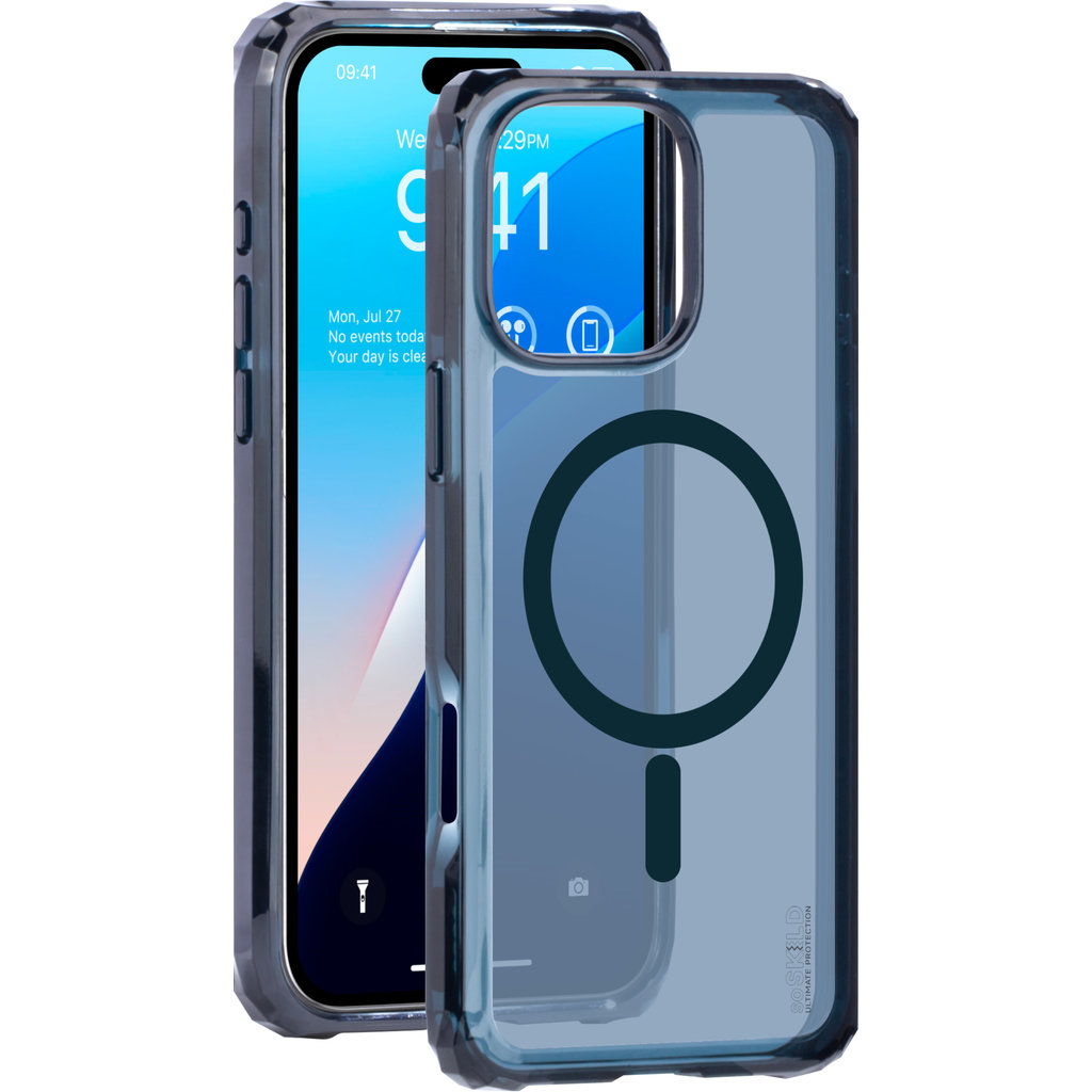 SoSkild Apple iPhone 16 Pro Max Defend Case Magnetic Ring Smokey Grey - Afbeelding 4