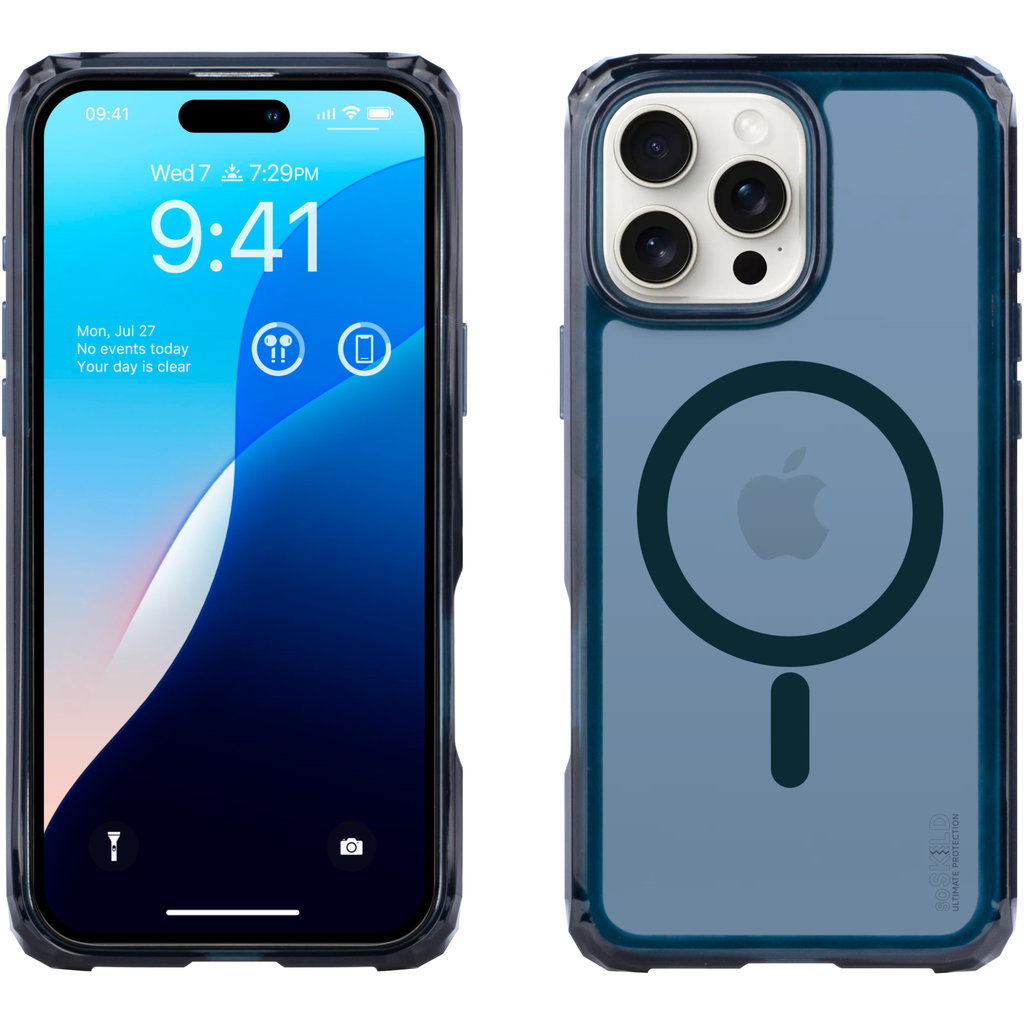 SoSkild Apple iPhone 16 Pro Max Defend Case Magnetic Ring Smokey Grey