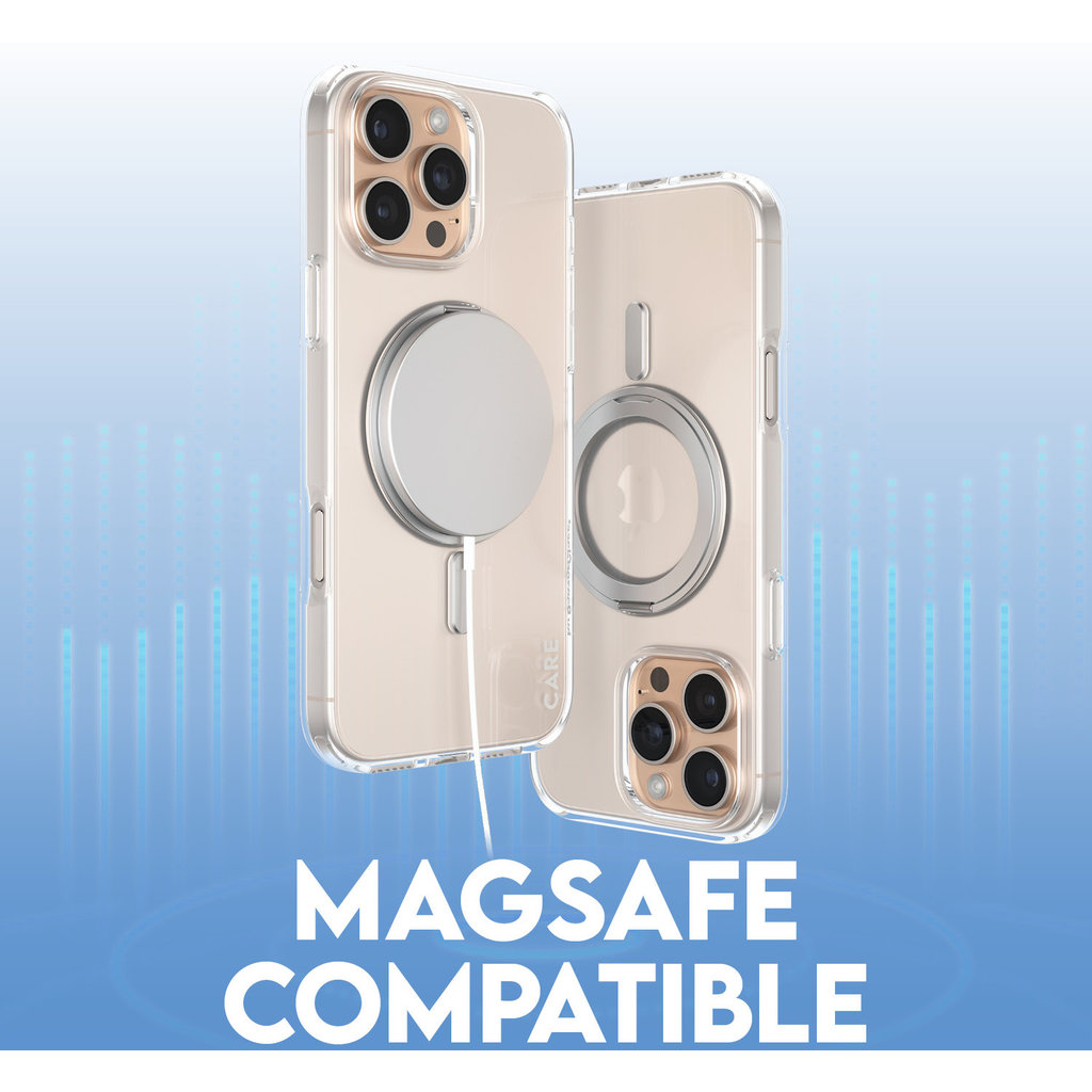 CARE by PanzerGlass Feature Case Transparent w. Silver Kickstand & MagSafe iPhone '24 6.9" Pro - Afbeelding 12