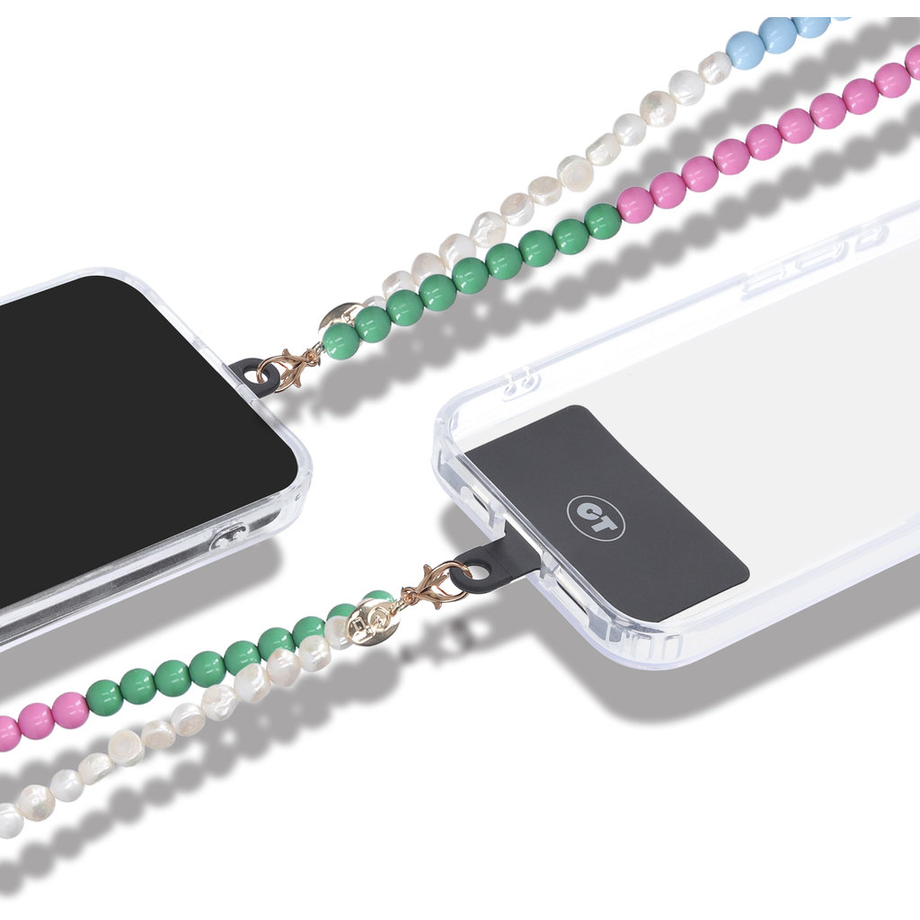 Casetastic Wrist band Beads and Pearls - Green/Pink/Blue(30cm) - Afbeelding 4