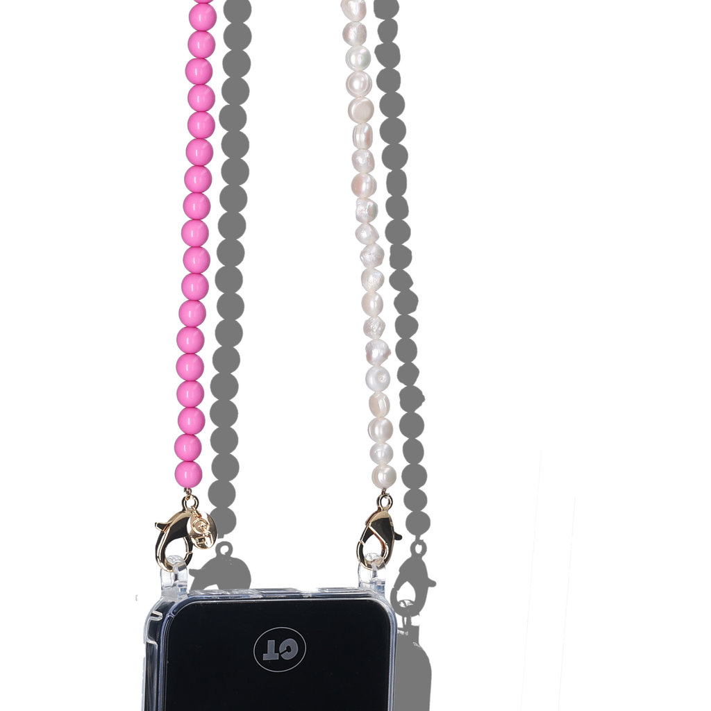 Casetastic Lanyard Beads and Pearls - Purple/Pink/Orange (125cm) - Afbeelding 3