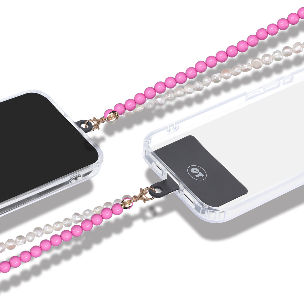 Casetastic Lanyard Beads and Pearls - Purple/Pink/Orange (125cm) - Afbeelding 4