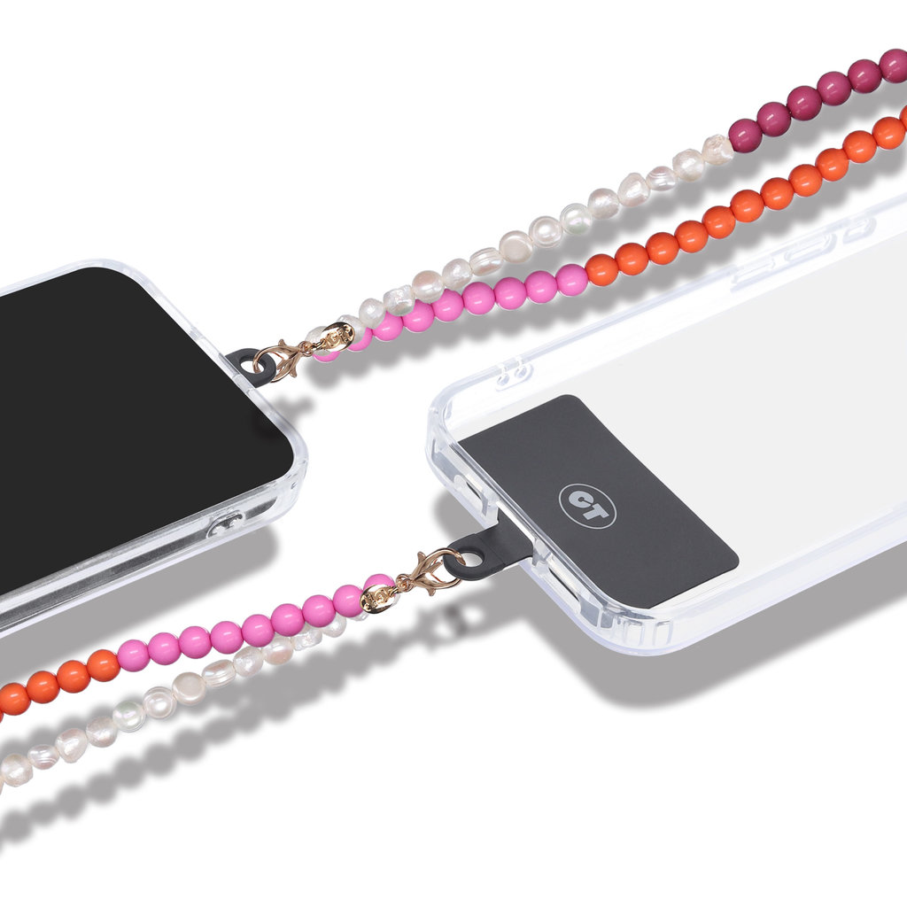 Casetastic Wrist band Beads and Pearls - Purple/Pink/Orange (30cm) - Afbeelding 4