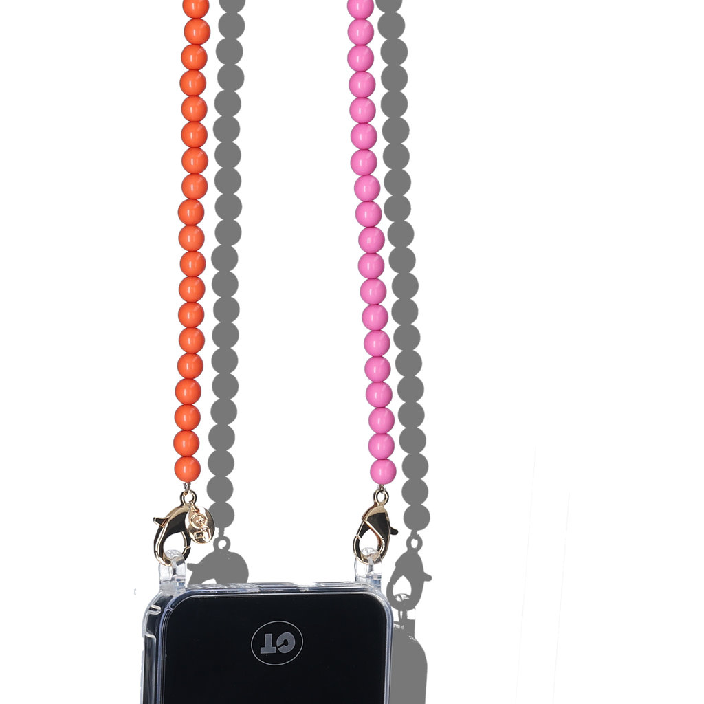 Casetastic Lanyard Beads - Orange/Pink/Purple (125cm) - Afbeelding 3